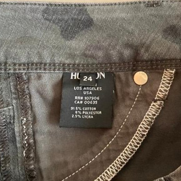 Hudson Collin Midrise Skinny Ankle Camouflage Jeans - Picture 11 of 14